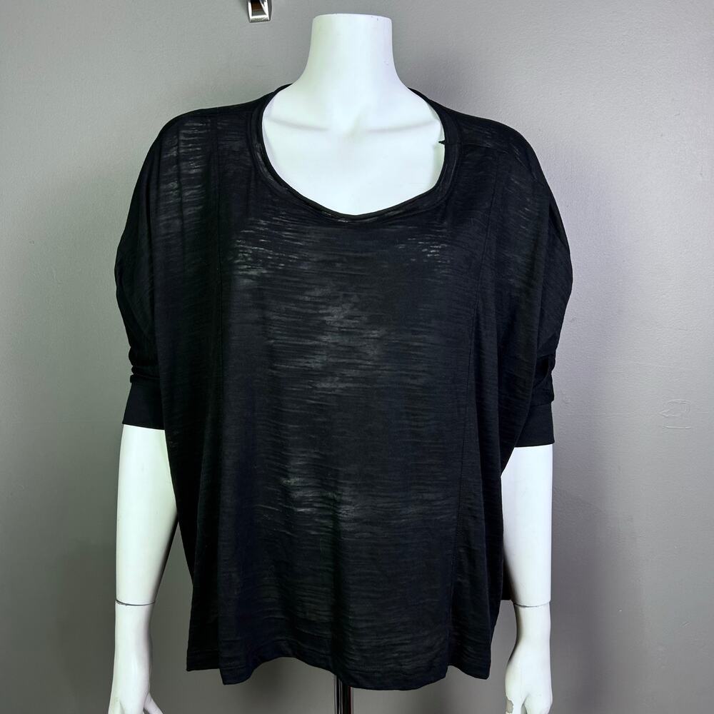 Nation top tee one size NWT burn out linen
